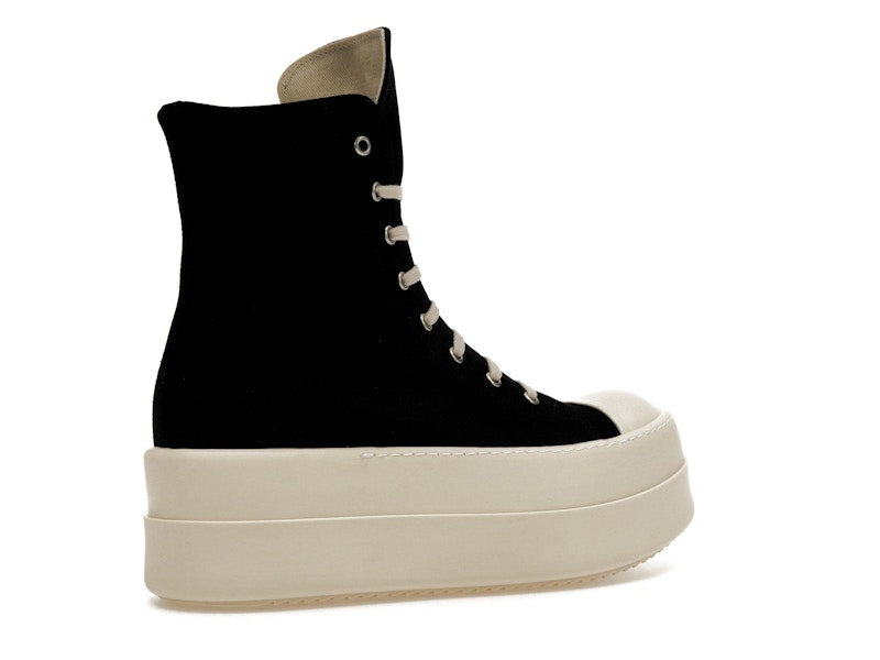 Rick Owens DRKSHDW Mega Bumper Canvas Sneaks Black Milk