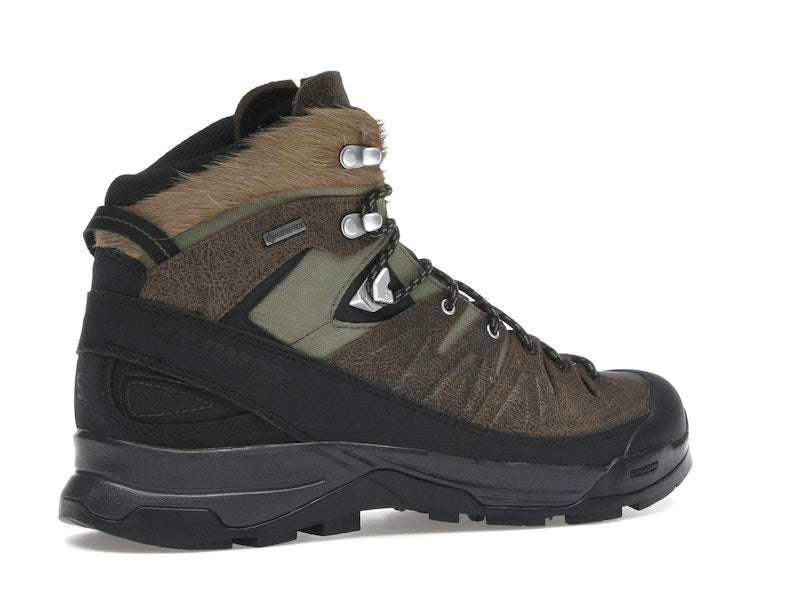 Salomon X-ALP Mid Distressed Leather GTX Dark Earth Black
