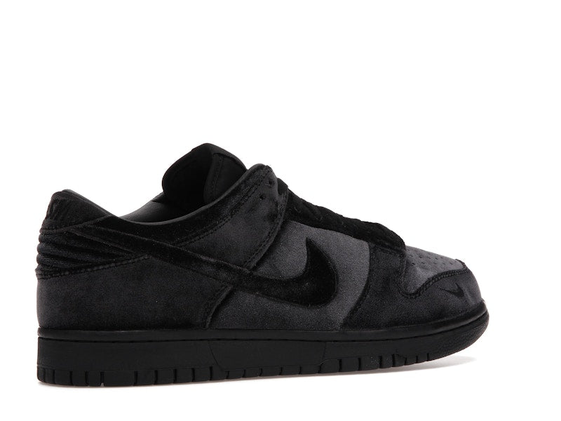 Nike Dunk Low Dover Street Market Triple Black Velvet