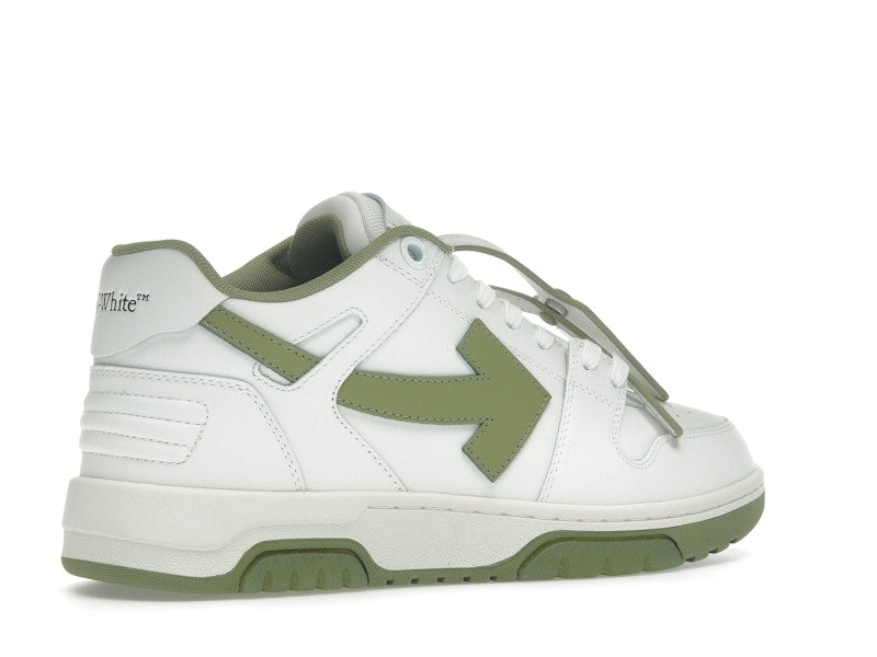 OFF-WHITE Out Of Office OOO Low Tops White Sage