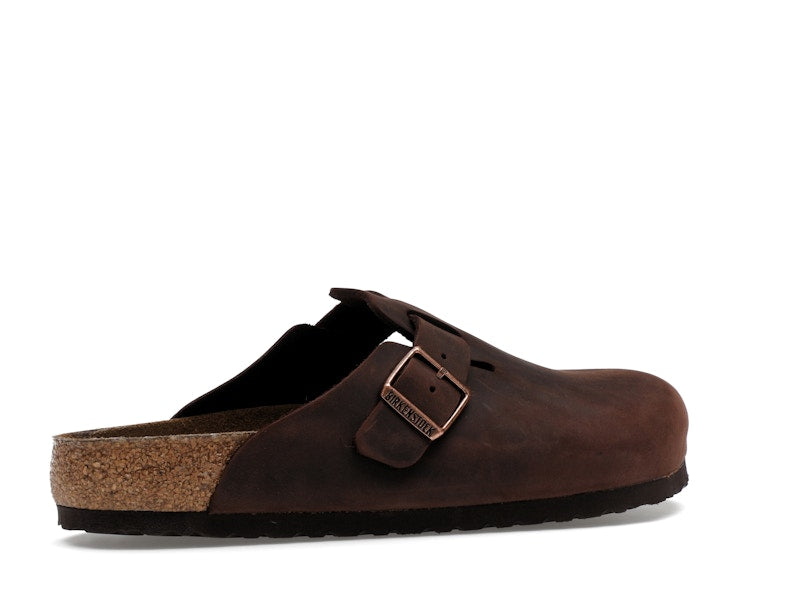 Birkenstock Boston Soft Footbed Oiled Leather Habana Brown