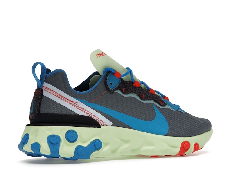 Nike React Element 55 Volt Dark Grey Photo Blue