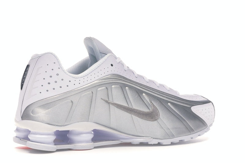 Nike Shox R4 White Metallic Silver