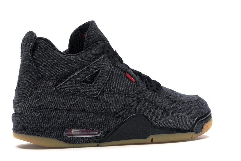 Jordan 4 Retro Levi's Black (GS) (Blank Tag)