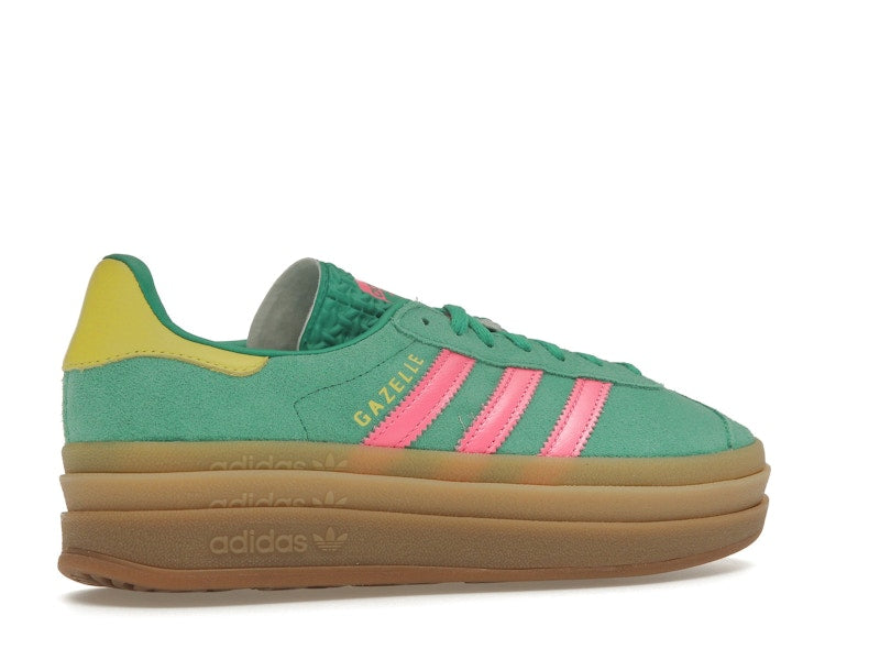 adidas Gazelle Bold Court Green Lucid Pink (Women's)