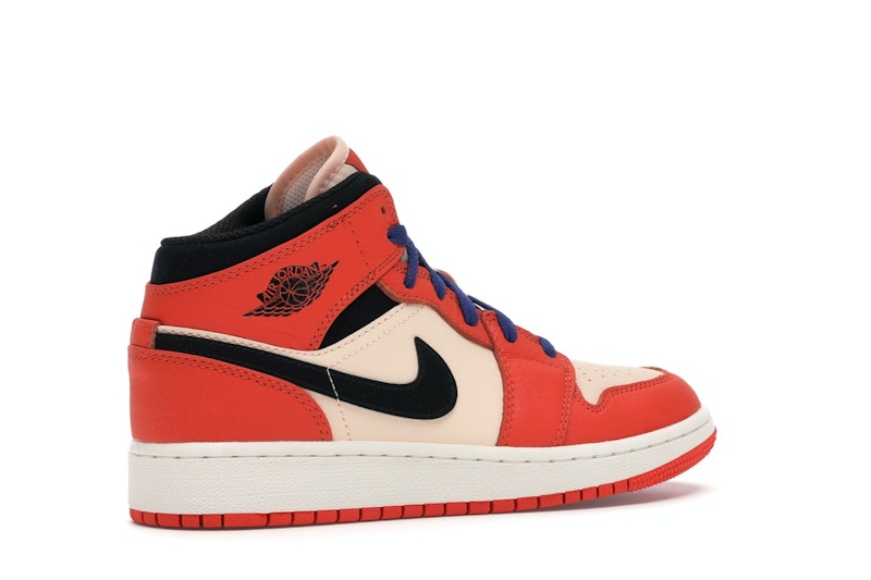 Jordan 1 Mid Team Orange Black (GS)