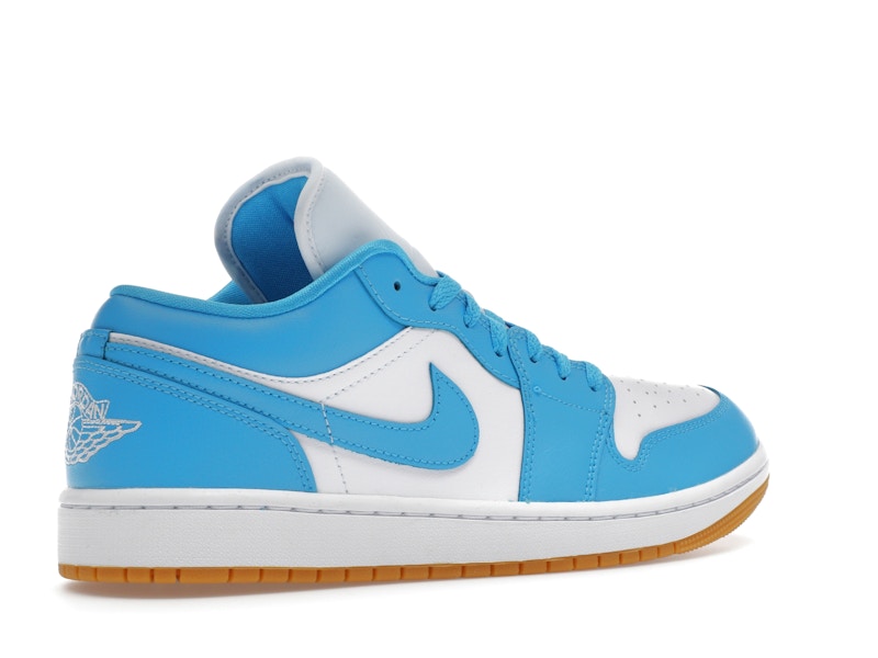 Jordan 1 Low White Gum Light Brown Dark Powder Blue (Women's)