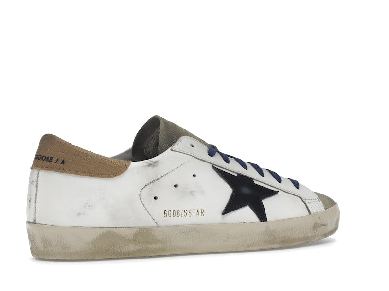 Golden Goose Super-Star Suede Toe White Taupe Royal Blue Black