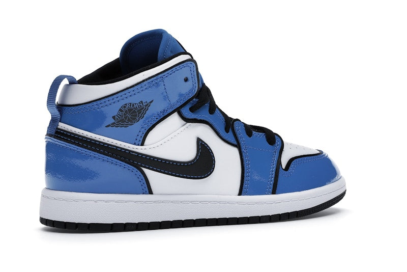 Jordan 1 Mid Signal Blue (PS)