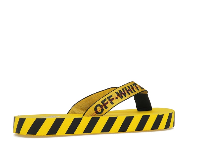 OFF-WHITE Industrial Flip Flops Yellow SS21
