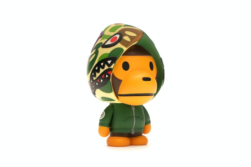 BAPE Baby Milo Shark Hoodie Vinyl Toy Green