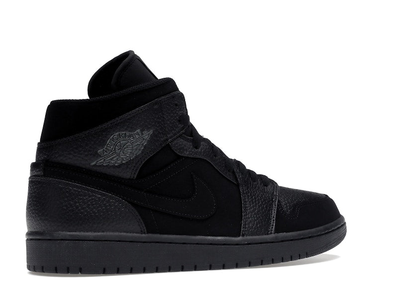 Jordan 1 Mid Black Dark Smoke Grey