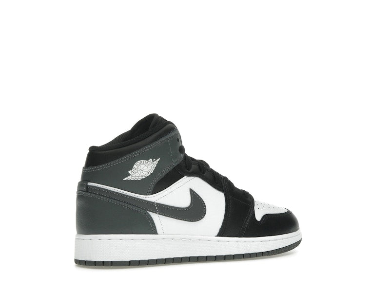 Jordan 1 Mid Black White Iron Grey (GS)