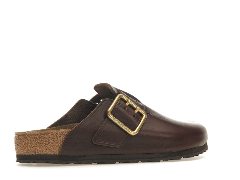 Birkenstock Boston Bold Leather Roast Brown