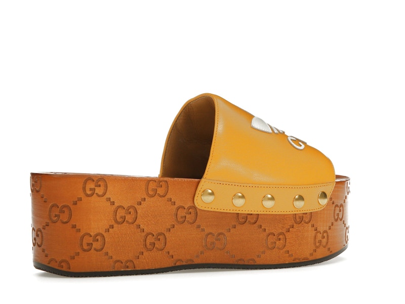 Gucci x Adidas GG Clog Yellow (Women's)