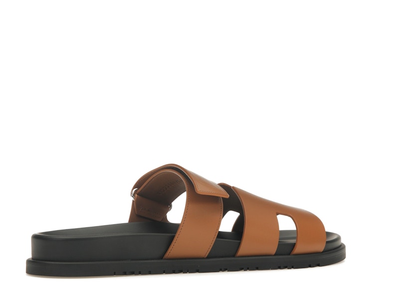 Hermes Chypre Sandal Naturel Black Smooth Calfskin Leather (M)