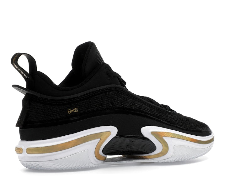 Jordan 36 Low PF Black Gold (White Sole)