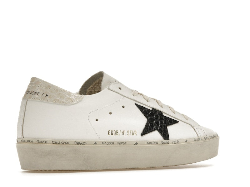 Golden Goose Hi Star White Black Star (Women's)