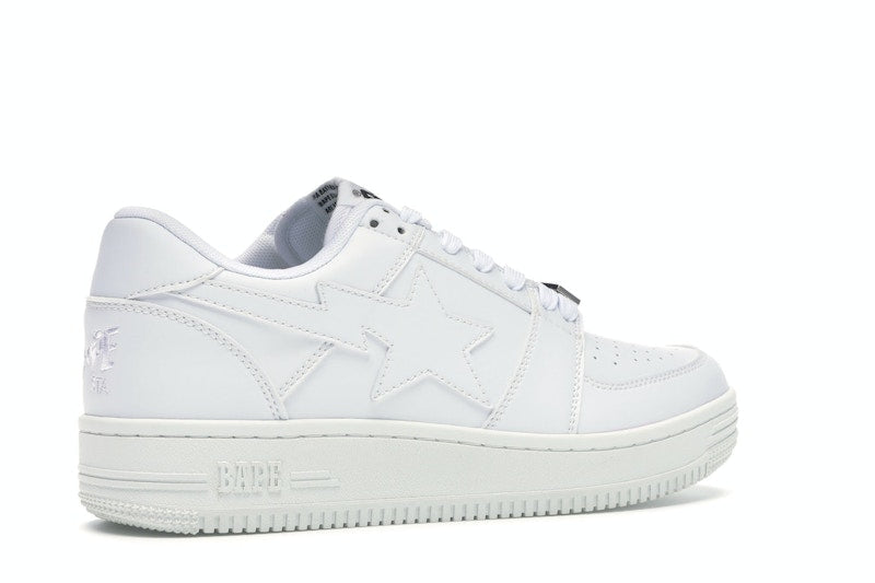 BAPE STA Low White