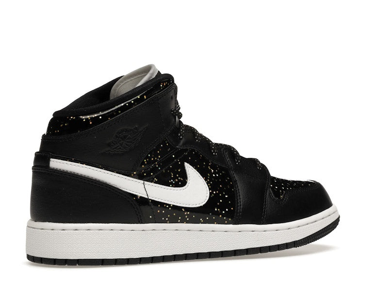 Jordan 1 Mid Black Speckle (GS)