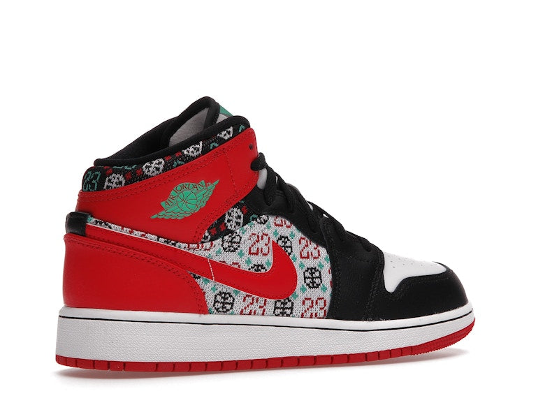 Jordan 1 Mid SE Ugly Christmas Sweater (GS)