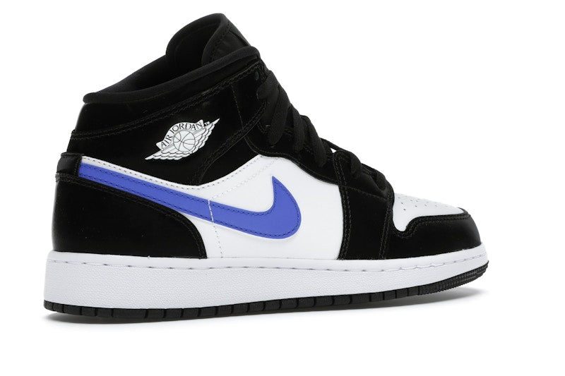 Jordan 1 Mid Black Racer Blue White (GS)