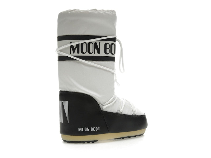 Moon Boot Icon Nylon Boot Black White
