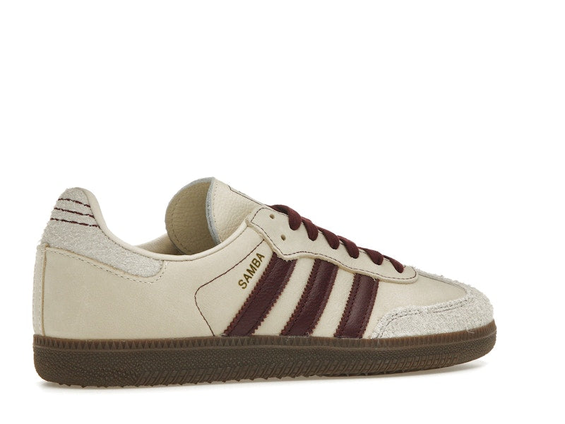 adidas Samba OG Wonder White Maroon (Women's)