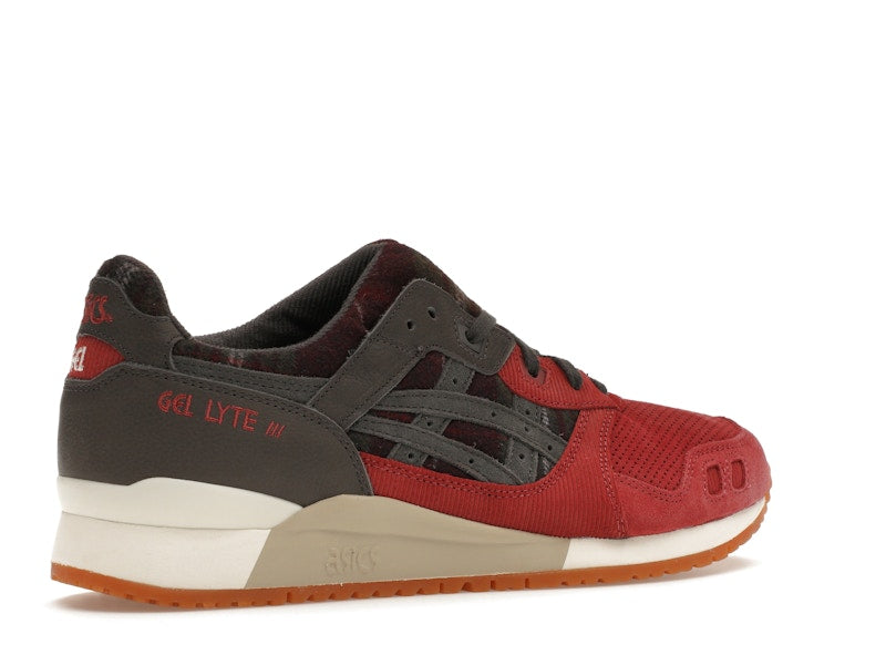 ASICS Gel-Lyte III OG Brisket Red Obsidian Grey