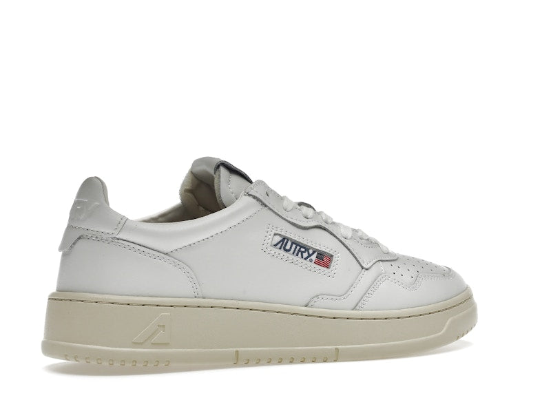 Autry Medalist Leather Low White