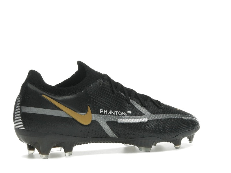 Nike Phantom GT2 Elite FG Black Metallic Dark Grey Metallic Gold