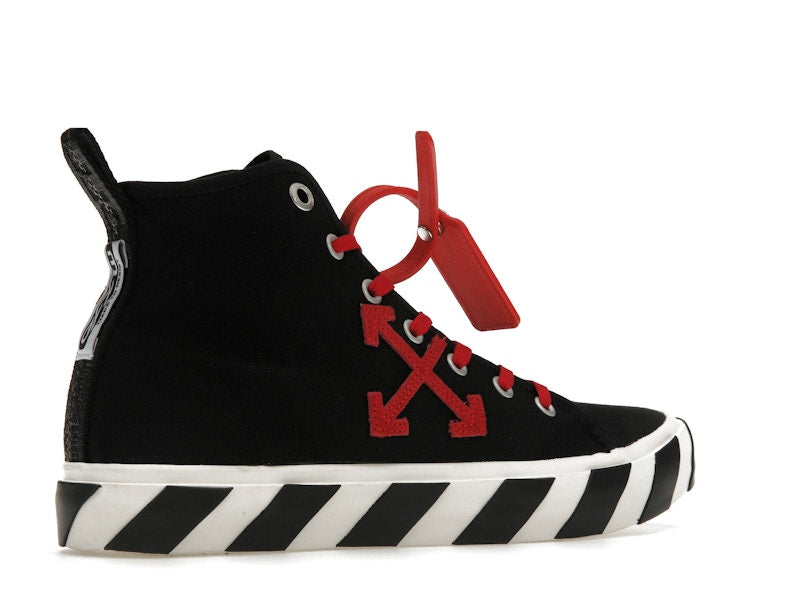 OFF-WHITE Vulcanized Hi Black Red Canvas