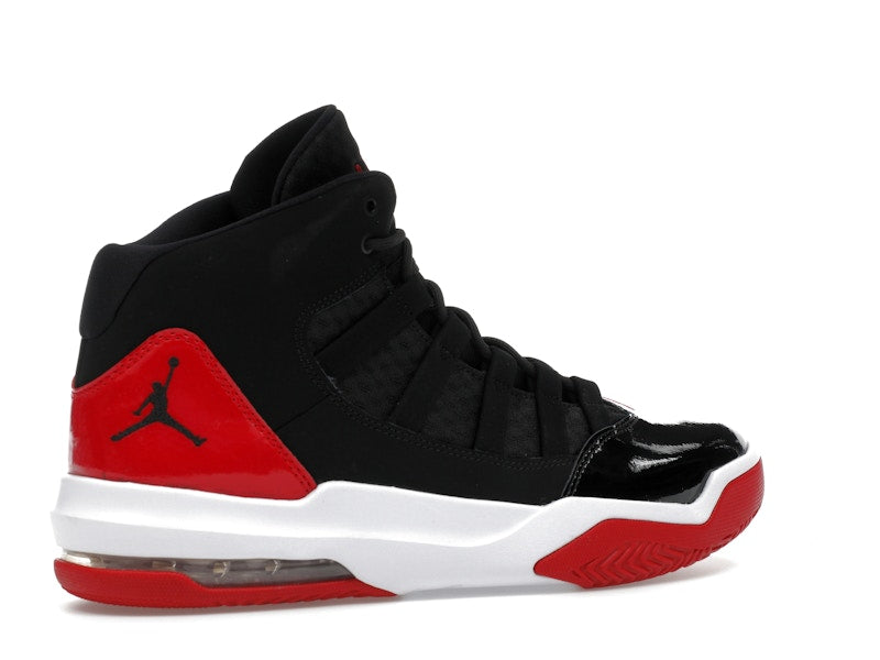 Jordan Max Aura Black Red Patent