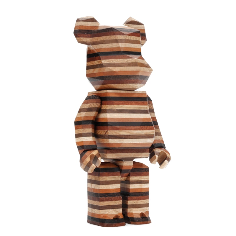 Bearbrick Karimoku Fragment Polygon-Horizon 400% Wood