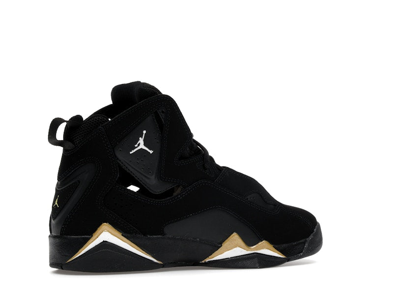 Jordan True Flight Black Metallic Gold White (GS)