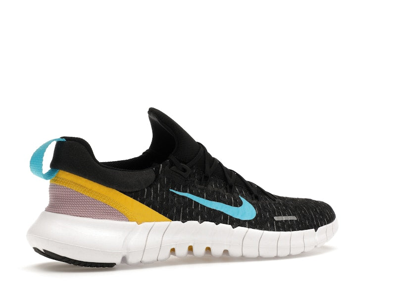 Nike Free Run 5.0 Dark Smoke Grey Vivid Sulfur Chlorine Blue