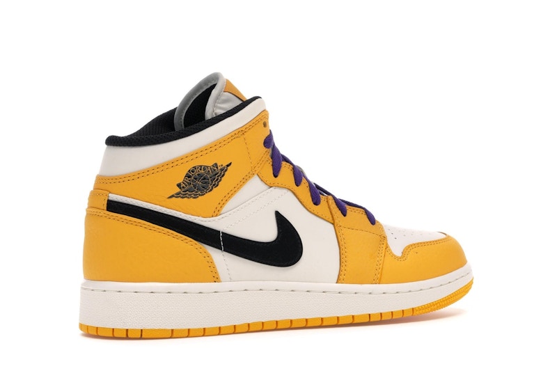 Jordan 1 Mid SE Lakers (GS)