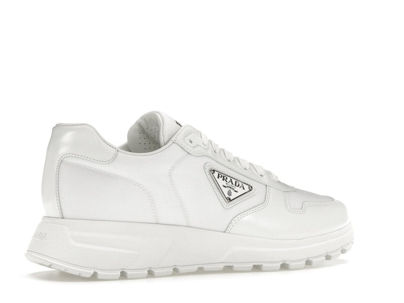 Prada PRAX 01 Sneakers Re-Nylon Brushed Leather White White