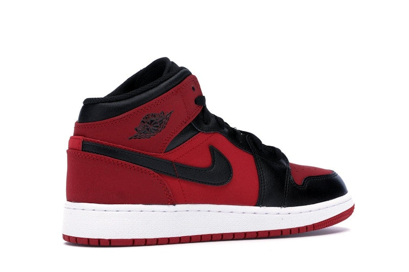 Jordan 1 Mid Gym Red Black (GS)