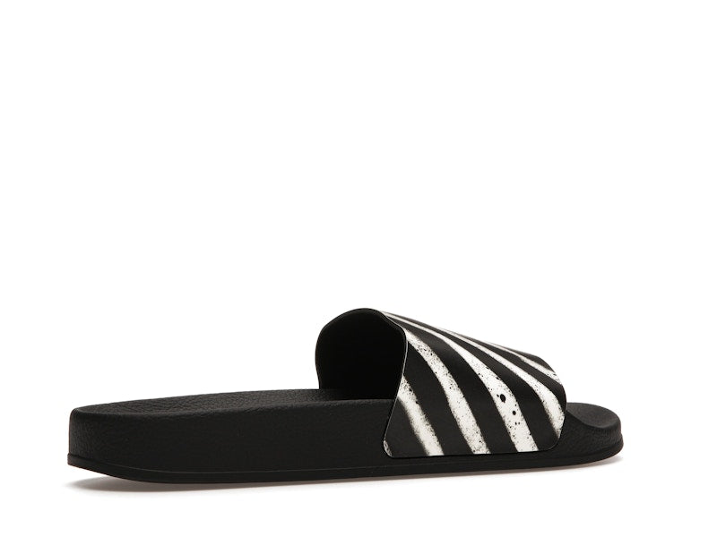 Off-White Spray Stripes Slides Black