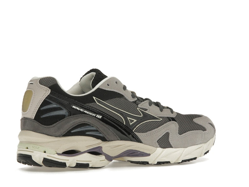 Mizuno Wave Rider 10 Dark Grey Lime Yellow