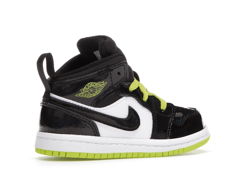 Jordan 1 Mid Black Cyber Mystic Green (TD)