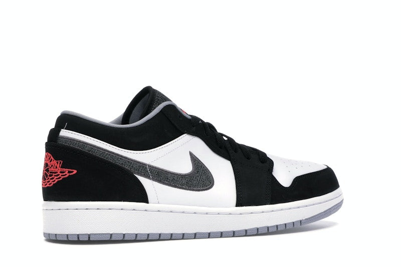 Jordan 1 Low Black White Wolf Grey Infrared 23