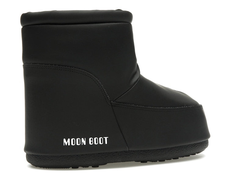 Moon Boot No Lace Rubber Boot Black