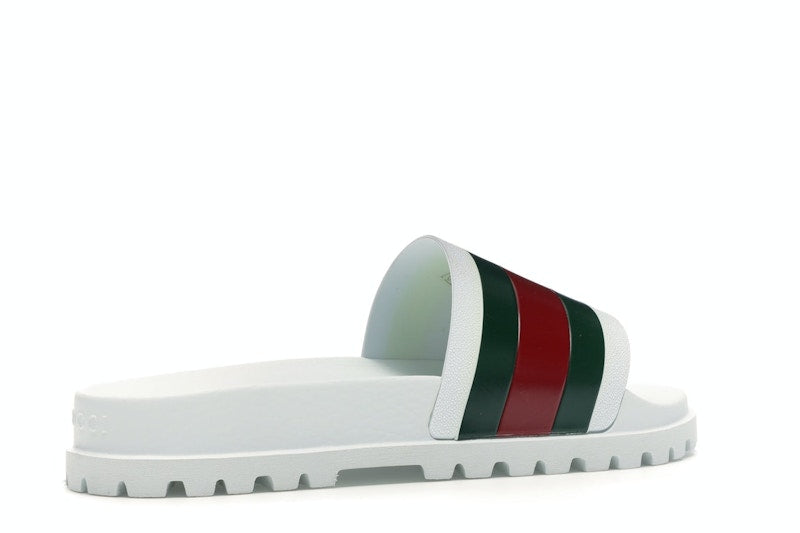 Gucci Web Slide Sandal White