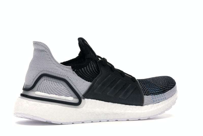 adidas Ultra Boost 19 Core Black Grey Six Shock Cyan