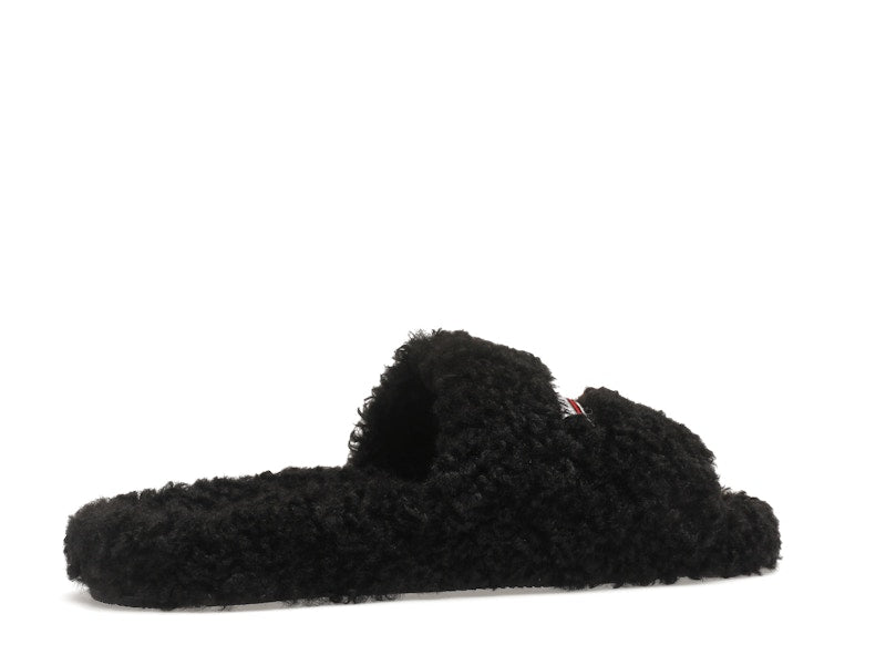 Balenciaga Furry Slide Black