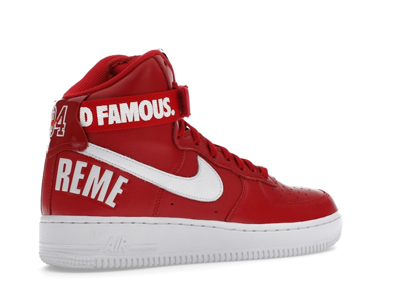 Nike Air Force 1 High Supreme World Famous Red