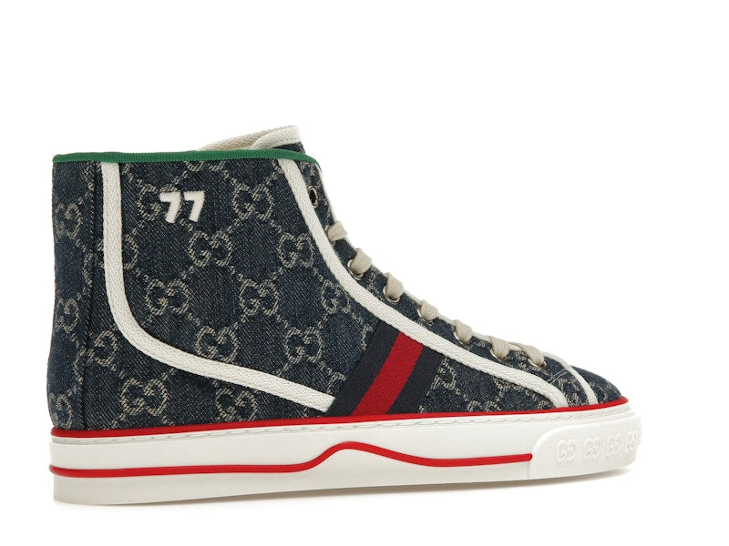 Gucci Tennis 1977 High Top Denim GG Print (Women's)