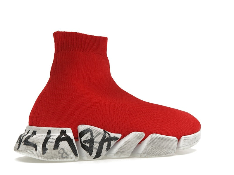 Balenciaga Speed 2.0 Graffiti Red White